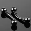 Labret Lip Piercing Jewelry 10Pcs Eyebrow Banana Piercings Snake Eye Tongue Rings Curved Barbell Daith Helix Earring Tragus 16G 230802