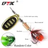 Iscas Iscas FTK 1pc Spinner Bait 75g 12g 175g Hard Colher Bass Metal Pesca Isca Com Penas Agudos Ganchos Para Pique 230802