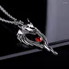 Pendant Necklaces Antiqeu Silver Color Viking Necklace Charms Elephant/Cross/Wolf/Ax Chain For Men Hip Hop Jewelry Homme