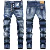 Męskie dżinsy Hip Street Pants Trend Trend Zakres Zakres Rozciągnięty czarny moda Slim Fit Motocycle Motocycle Denimowe spodnie spodnie CXG08031