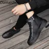 Boots Summer Fashion Boots High Top Leather Shoes Waterproof Non slip High Quality Casual Men's Shoes Kitchen Special Work Safety Shoes Z230803