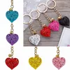 Keychains Heart Hollow Out Keychain för par Metal Key Rings Love Pendant Girls Valentine's Day Present Bag