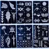 Andere permanente make-upvoorraad 233 stks tattoo stencil boek set body art schilderen DIY glitter sjablonen nep stencils voor vrouwen ontwerpen kit album 230802