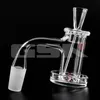 Accessori per fumatori con bordo smussato a saldatura completa Set di banger spinner al quarzo con 1 perle di rubino Terp per pipe dab rig Bong Narghilè