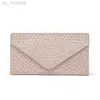 Abendtaschen Abendtaschen 2023 Diamant Bling Clutch Hochzeit Abendessen Geldbörsen Mode Geldbörse mit Kette 3 Farben Mini Party Z230803