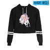 Men's Hoodies A Couple Of Cuckoos 2D Print Umbilical Hooded Sweater Women Sexy K-pops Harajuku