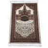 Ковл мусульманский ковровой ковров молитвенный коврик с тассером с исламским матом Qibla Оделяемой портативной вышивки.