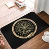 Mattor Vegvisir Runic Viking Compass Front Floor Door Entrance Welcome Mat Outdoor Kitchen Badrum Dörrat sovrum mattan