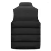 Hommes gilets sans manches veste hiver chaud fermeture éclair manteau automne col montant gilet décontracté gilet marque vêtements