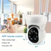 1pc Smart WiFi PTZ Camera with Night Vision and Sensor Alarm - Gardez votre maison en sécurité