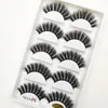 Falska ögonfransar 10/50 lådor med 5 par 3D -mink False Eyelashes Soft Eyelash Makeup False Eyelashes Cils Cilios Maquiagem Wholesale G600 230802