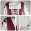 Kadınlar için Cadılar Bayramı Kostümleri Ortaçağ Seksi Kostümleri Yetişkin Rönesans Elbiseleri Elbiseler Karnaval Partisi İrlanda Victoria Corset Costume Cosplay giysi boyutu XS-3XL