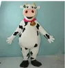 Milk Cow Mascot Costume Performance Symulacja Kreskówka Anime Postać Dorośli rozmiar Bożego Narodzenia na zewnątrz strój reklamowy