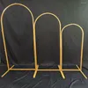 Party Decoration 3pcs/set Arched Flower Rack Wedding Stage Birthday Background Frame Wrought Iron Shelf Metal Arch