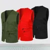 Men's Vests Men Multi-Pocket Classic Waistcoat Casual Sleeveless Jacket Plus Size Slim Fit Outerwear Male Clothes Pographer Tactical Vest 230803