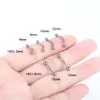Labret Lip Piercing Jewelry 10pcslot Internally Thread Eyebrow Banana Curved Barbell Rings Daith Helix Earring Cartilage 230802