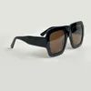 Occhiali da sole oversize quadrati 1111S Black Grey Gradient Occhiali da sole estivi da donna gafas de sol Sonnenbrille UV400 Eye Wear con scatola