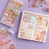 Adesivi adesivi Piccolo mochi materiale adesivo per account a mano di alto valore set completo di cuore per ragazza carina per bambini notebook portatile con vento 230803