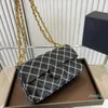 Luxurys handväska designer väska crossbody purse mode axel väskor läder kvinnor plånbok klassisk diamant tote pås kedja väskor 4 färger klaff sofe handväskor