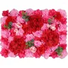 Decorative Flowers 40x60cm Artificial Flower Wall Wedding Decoration Rose Manual Fake Imitation Plants Outdoor Festival Background Panel