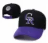 Lo nuevo HipHop Rockies CR carta Hueso Aba Reta Nueva Moda Snapback Sombreros Deporte Gorras de béisbol Hombres Mujeres H19-8.3