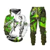 Men's Tracksuits Animal 3D Tiger Printed Men Hoodies Pants Casual Hooded Sweatshirt Sweatpants Tracksuits 2pc Set Autumm And Winter Sport Suit J230803