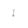 LABRET LIP RILING JEINDY G23 Crystal Stud Pierścień Ear Tragus Helisa Wewnętrznie gwintowana chrząstka do ciała cyrkonu 16G 8mm 230802