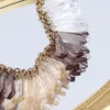 Hanger Kettingen FishSheep Trendy Acryl Transparant Kristal Ketting Voor Vrouwen Luxe Multi Gekleurde Kraag Avond Sieraden