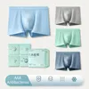 Minstready 3PCS Ice Silk Men Bokser Shorts Grafen Antibacterial Large Lingeries Bokserie Boksershorts