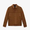 High Quality Men Jacket Coat Suede Lapel Autumn Solid Color Gentleman Vintage for