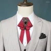 Бабочка для мужчин свадебная вечеринка Бизнес шикарно галстук британские женщины -эластичные ленты сплав сплаво