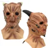 Party Masken Dämon Latex Maske Lange Horn Teufel Halloween König der Lügen Cosplay Vollgesichtsmasken Karneval Party Kostüm Requisiten L230803