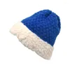 Berets Gestrickte Winter Hüte Für Frau Mützen Nähte Farbe Hut Weibliche Beanie Caps Wärmer Motorhaube Damen Casual Cap