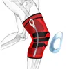 Łożysko kolanowe 1 szt. Silikonowe wyściełane kolano podkładki wspierają Brace Basketball Fitness Meniscus Patella Ochrona Kneepads Sport Bezpieczeństwo Slewa kolanowe 230803