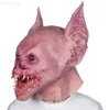 Masques de fête effrayant chauve-souris monstre masques horreur vampire couvre-chef Halloween fête diable horreur accessoires de costume L230808