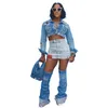 2023 Summer Womens Denim Skirt Fashion Washable Streetwear Spicy Girl Sexy Wrapped Hip Jeans Short Dress