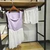 Conjuntos activos de gasa de nailon de alta calidad, pantalones cortos de 2 piezas para tenis, conjunto de Yoga para mujer, gimnasio, entrenamiento, correr, Fitness, trajes de Ballet