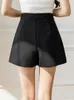 Shorts pour femme taille haute jupe arrivée 2023 été Style coréen couleur unie Allmatch dames Aline pantalon court W1286 230802
