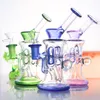 Cachimbo de água de vidro inebriante Dab Rigs Hookahs Starry Ball Circulation Fumar Joint Pot multifuncional feito à mão com 14mm