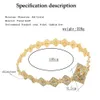 Inne akcesoria mody Słoneczniki Eleganckie kryształ pryzmatyczny marokański kaftan pasek metalowy łańcuch talii etniczny biżuteria ślubna złota