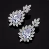 Necklace Earrings Set 2023 Luxury Cubic Zirconia Women's African Jewelry Wedding Zircon Crystal Bridal