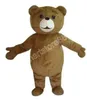 Mascot Costume Cartoon Teddy Bear Mascot Costumes Halloween Christmas Event Rollspelande kostymer Rollspel klänning päls set kostym