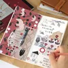 Notes Dimi 50 Sheets Time And You Series Material Paper Die Cut Sticker Retro Decoration Collage DIY Scrapbooking Journal Diary 230803