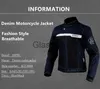 Motorcykelkläder Spring Men's Motorcykel denim Jacket Motorcykel andas denim Jean Pants Mesh City Moto Road Racing Suit med skyddsutrustning X0803