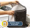 Mattor Super Plush Microfiber Anti-Scid mjuk badrumsmattor Vatten absorberande maskin tvättbar chenille badrumsmatta snabb torkning plus R230802