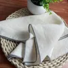 Bord servett 4ps 35x35 cm Pure Linen Placemats handgjorda lin naturliga vita för hem bröllop matsalparty dekor
