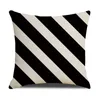 Geometric Cushion Cover Black and White Polyester Throw Pillow Case Striped Dotted Triangular Art Cushion Cover Home Decor 45*45cm