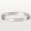 Realfine888 3A Catier50 Love bracelets de mariage bijoux emblématiques de luxe de créateur pour femme avec boîte 1-3 10-12 taille 1619