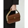 Sacs polochons flétris 2023 Style français mode bureau dames en cuir sac à main élégant rétro sac à bandoulière messager petit carré femmes