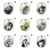 Portachiavi Carino Siberian Husky Portachiavi Gioielli Cupola di vetro Ciondolo per cani Coppia di moda Portachiavi Regalo per gli amanti degli animali